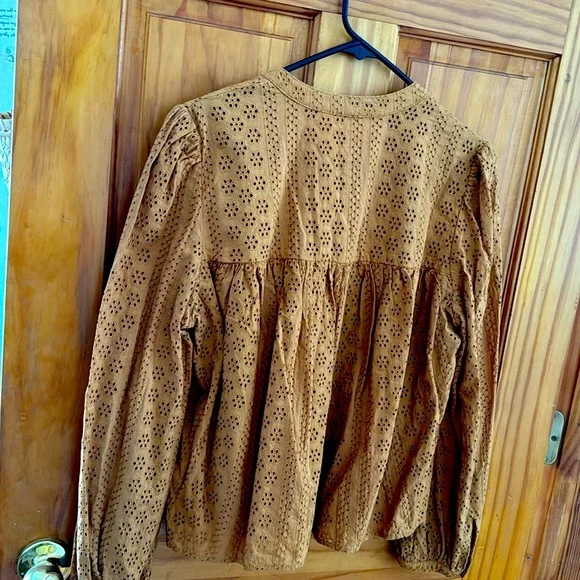 MADEWELL Eyelet Peasant Top - Picture 4 of 4